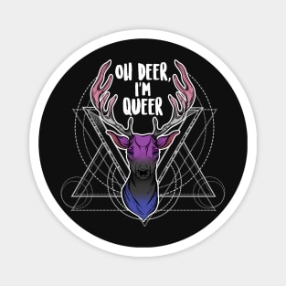 Genderfluid Oh Deer I'm Queer Magnet